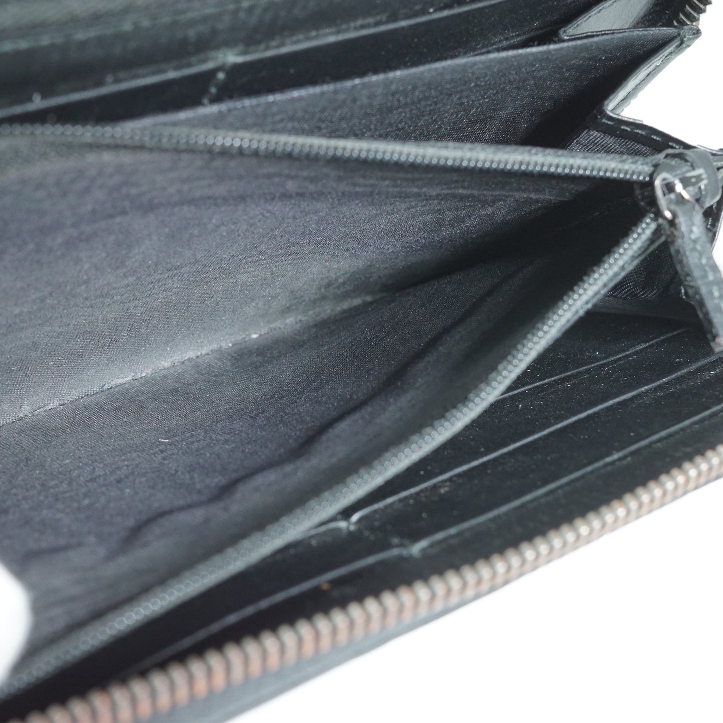 Guccissima Leather Zip Round Long Wallet