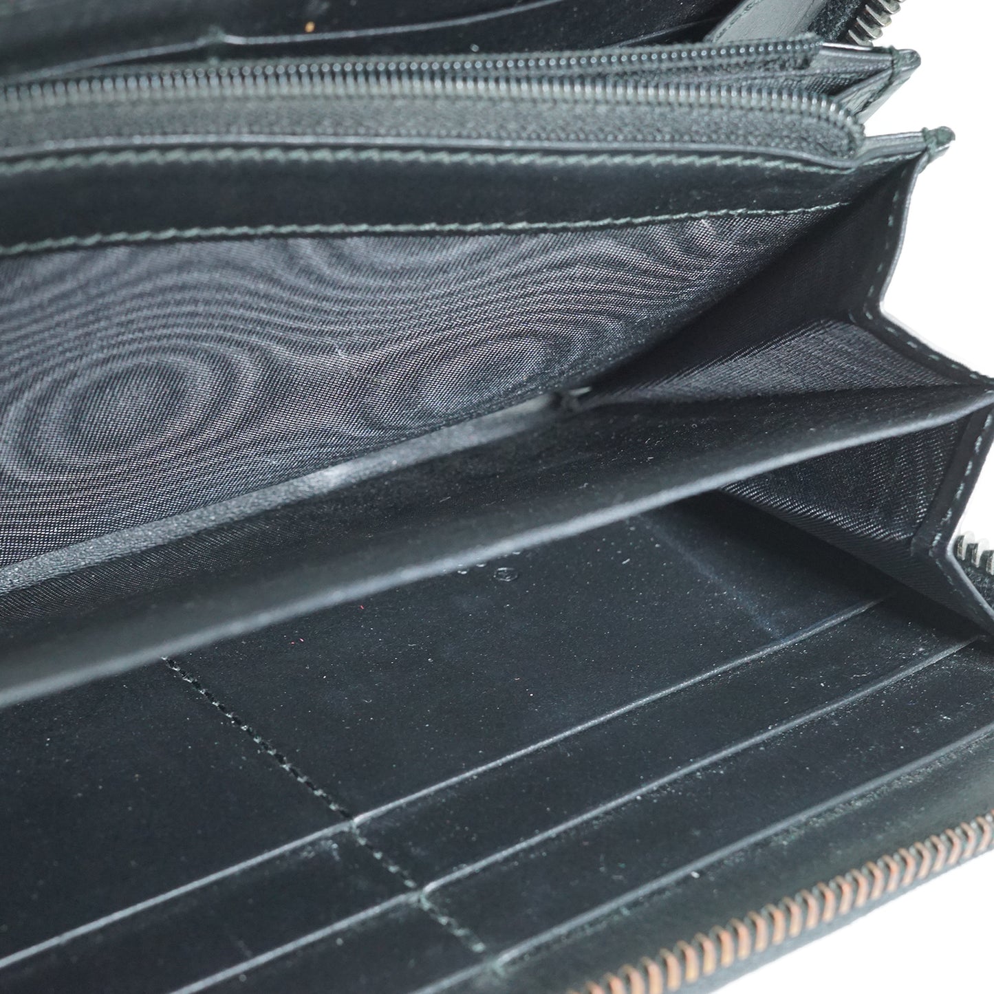 Guccissima Leather Zip Round Long Wallet