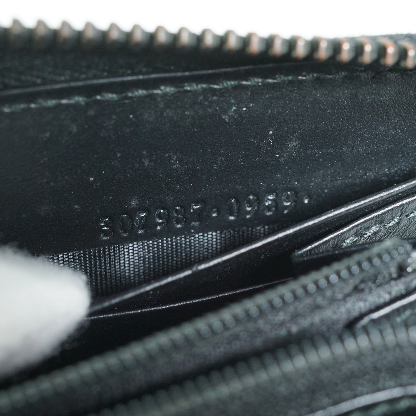 Guccissima Leather Zip Round Long Wallet