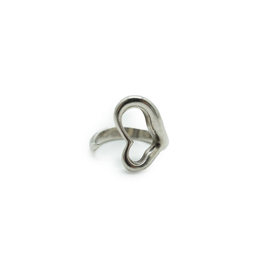 Elsa Peretti 825 Silver Open Heart Ring