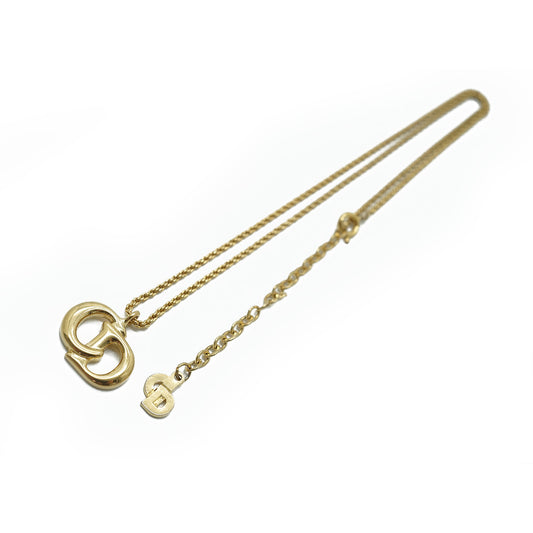 CD Logo Gold Necklace