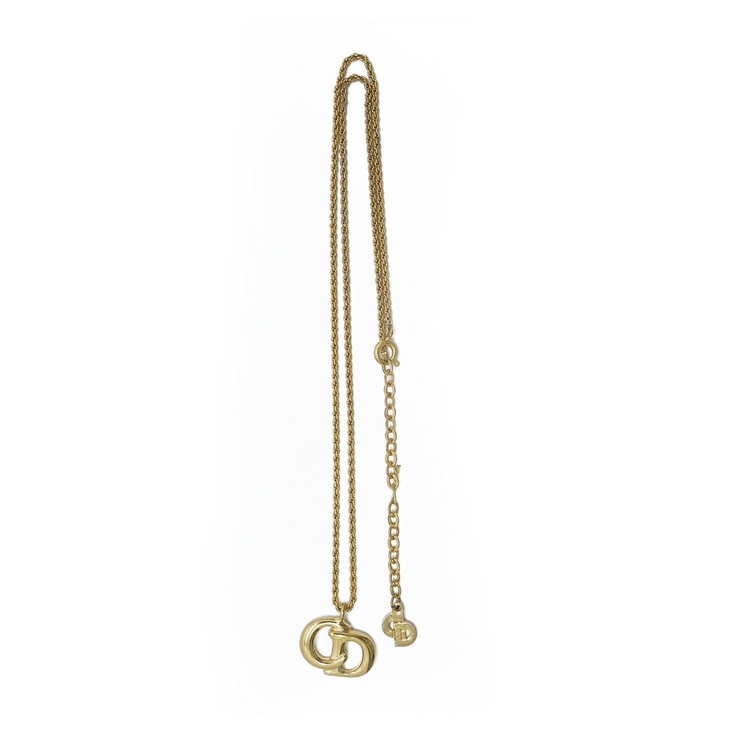 CD Logo Gold Necklace