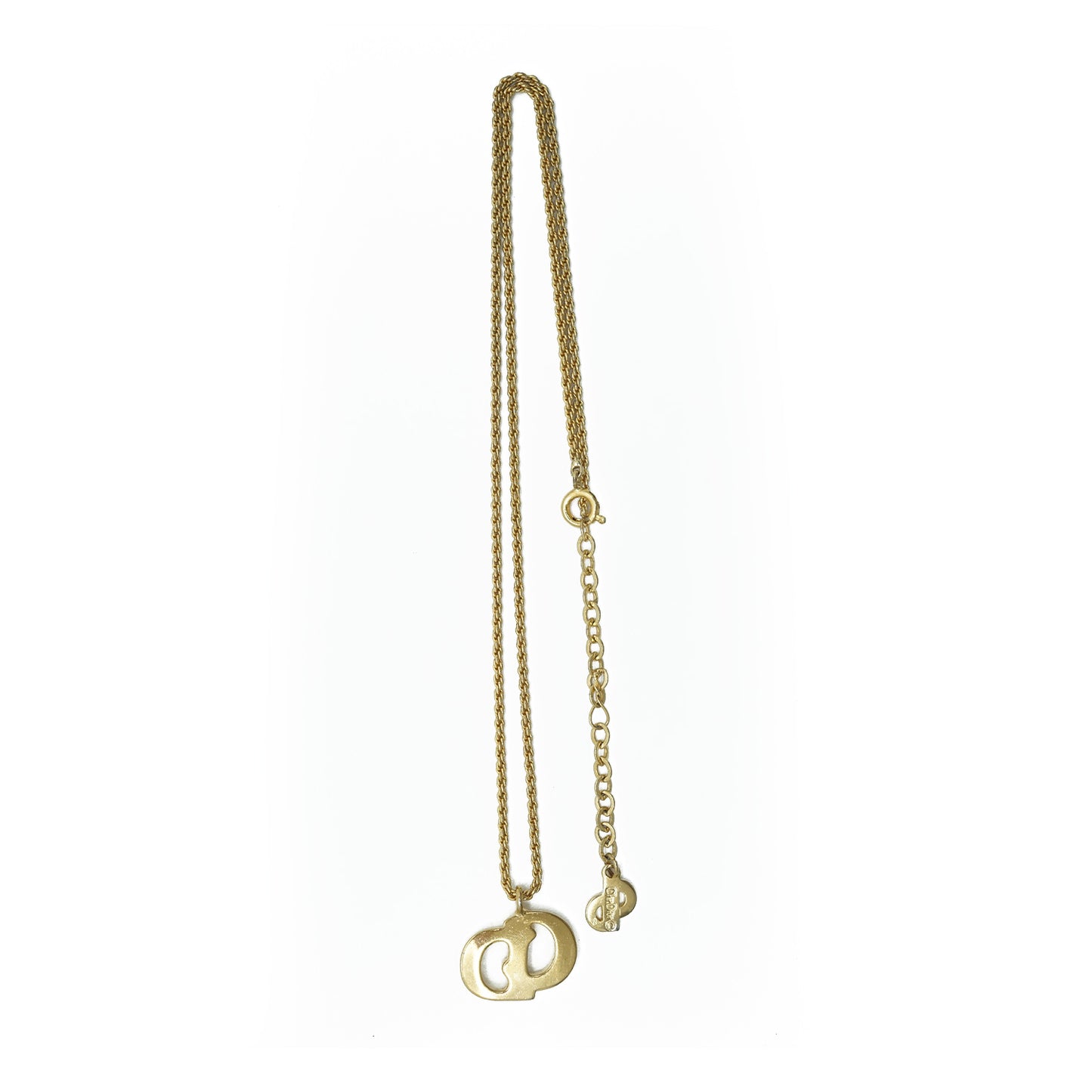 CD Logo Gold Necklace
