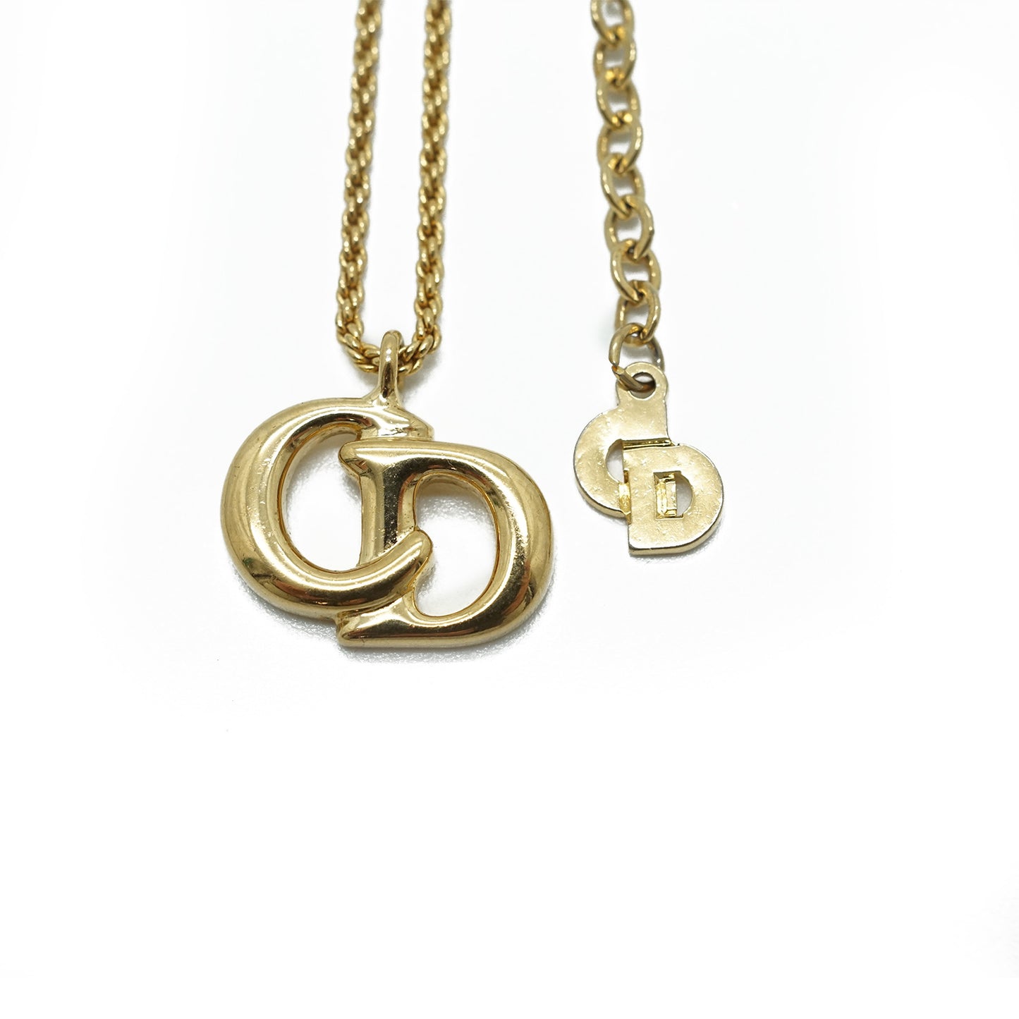 CD Logo Gold Necklace