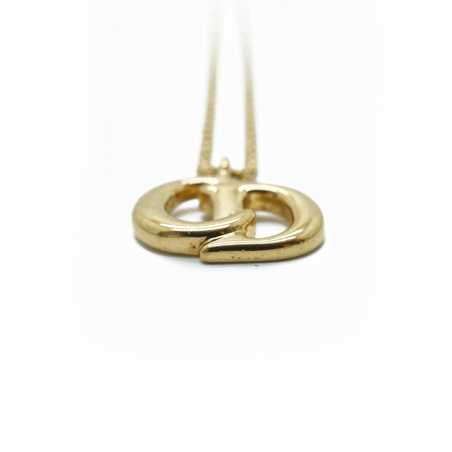 CD Logo Gold Necklace