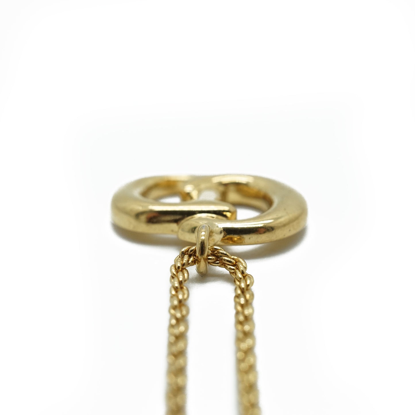 CD Logo Gold Necklace