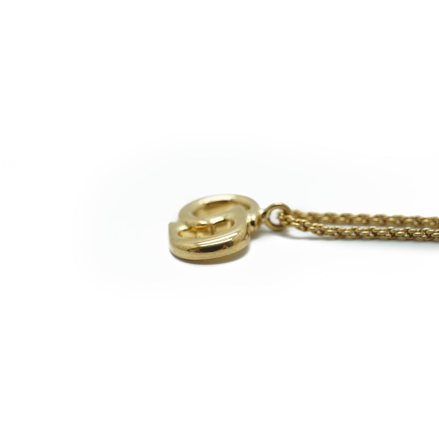 CD Logo Gold Necklace