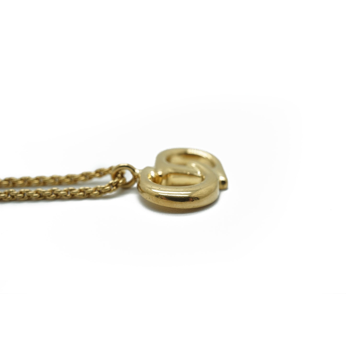CD Logo Gold Necklace
