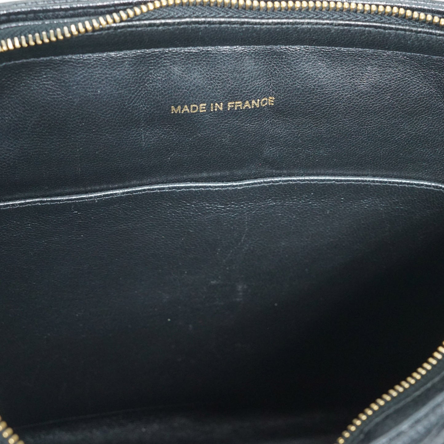 Caviar Skin Leather Chain Tote