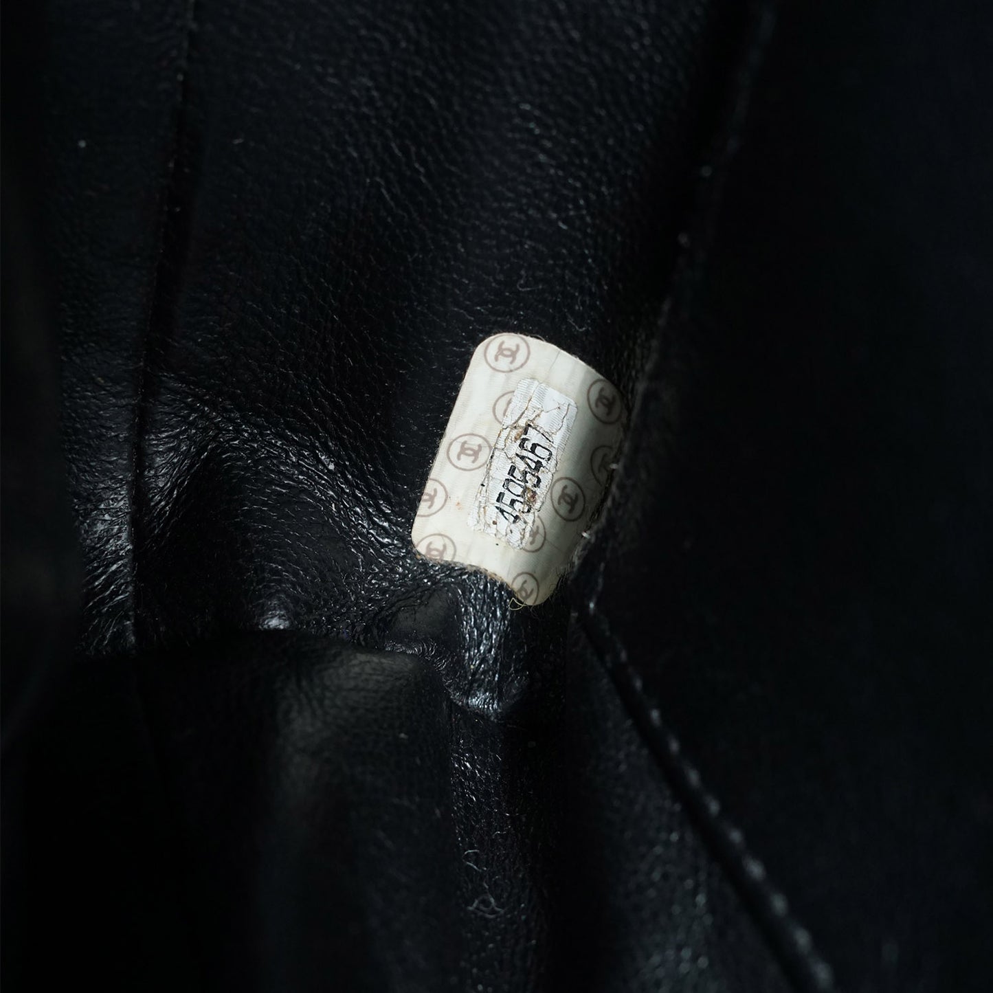 Caviar Skin Leather Chain Tote