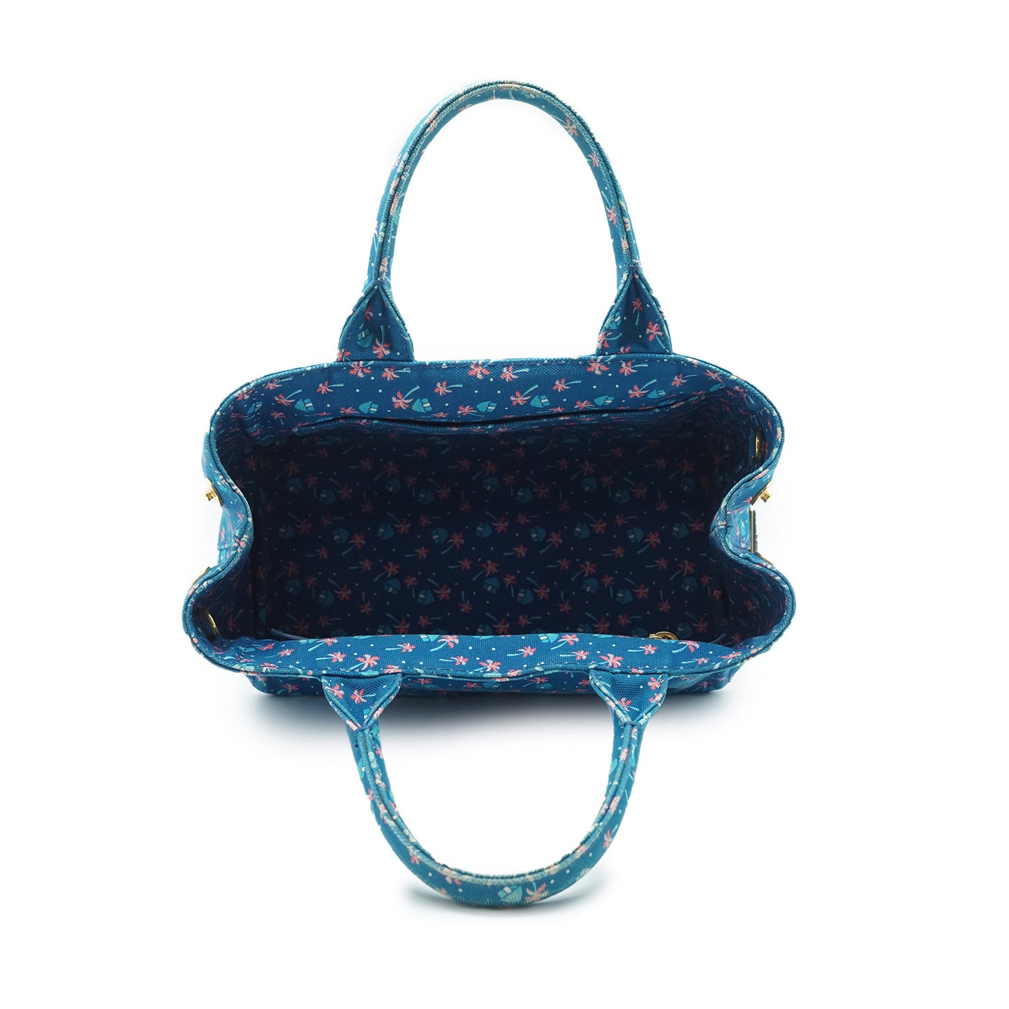 Palm Trees Print 2way Canapa Tote