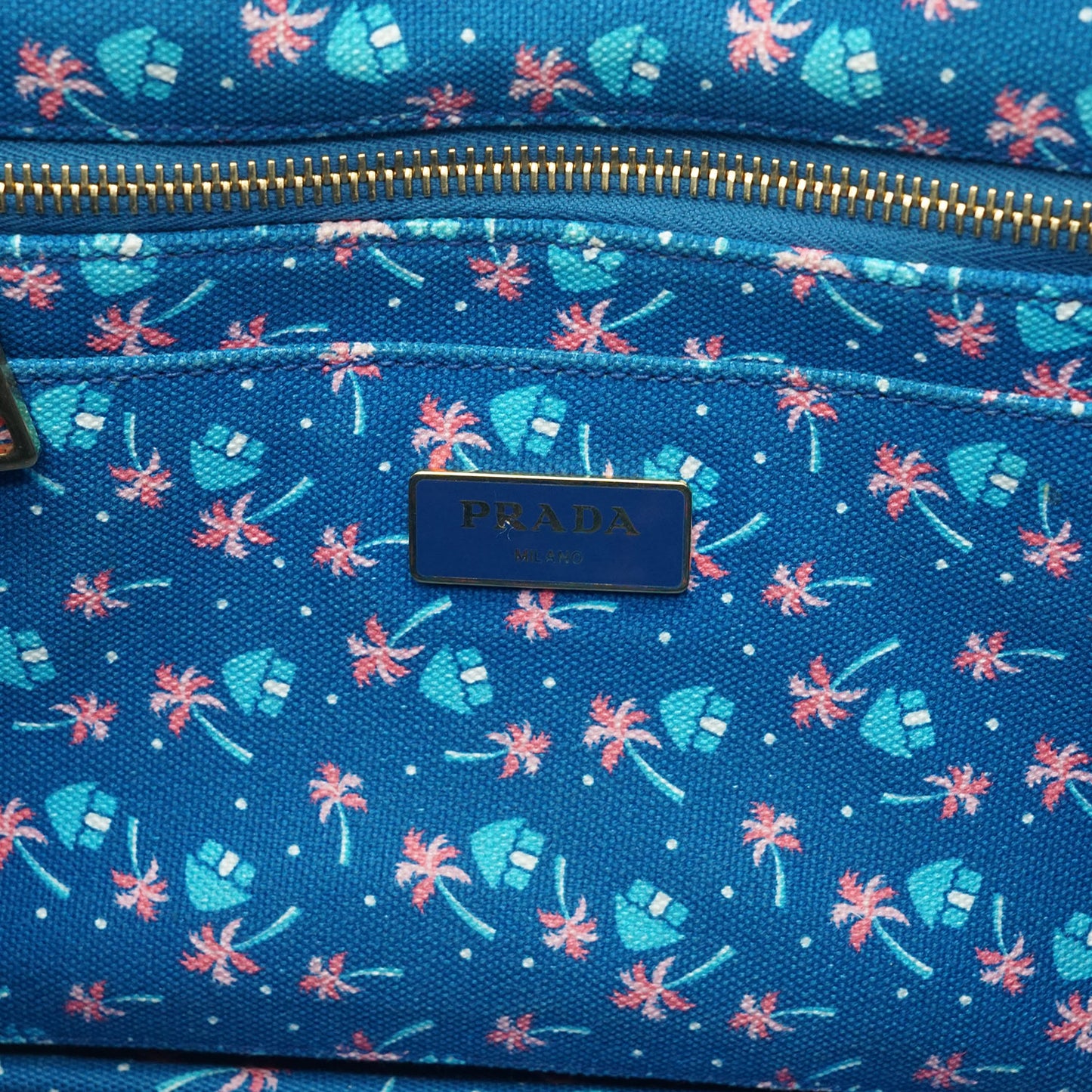 Palm Trees Print 2way Canapa Tote