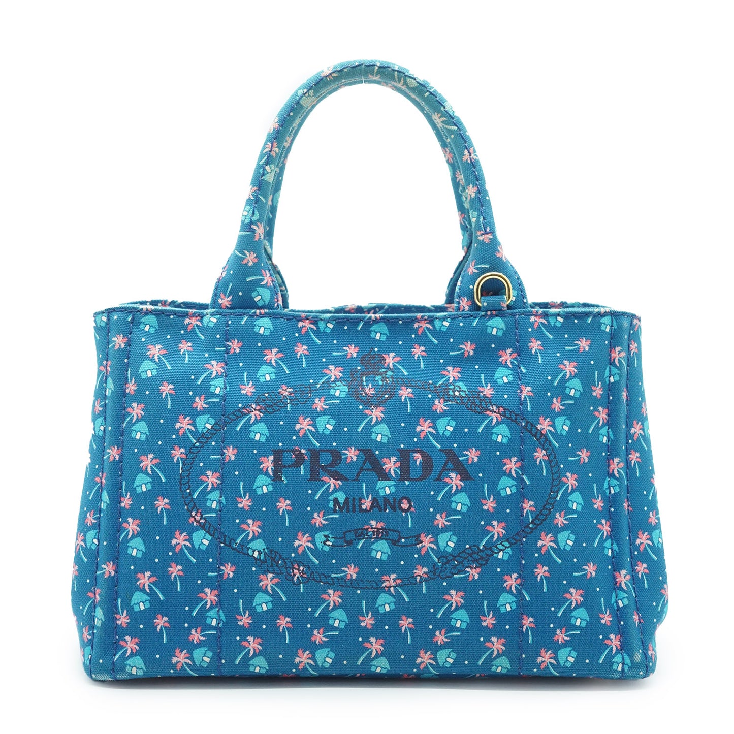 Palm Trees Print 2way Canapa Tote