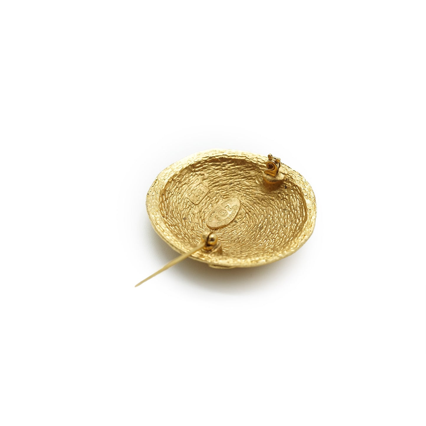 Coco Mark Circle Brooch