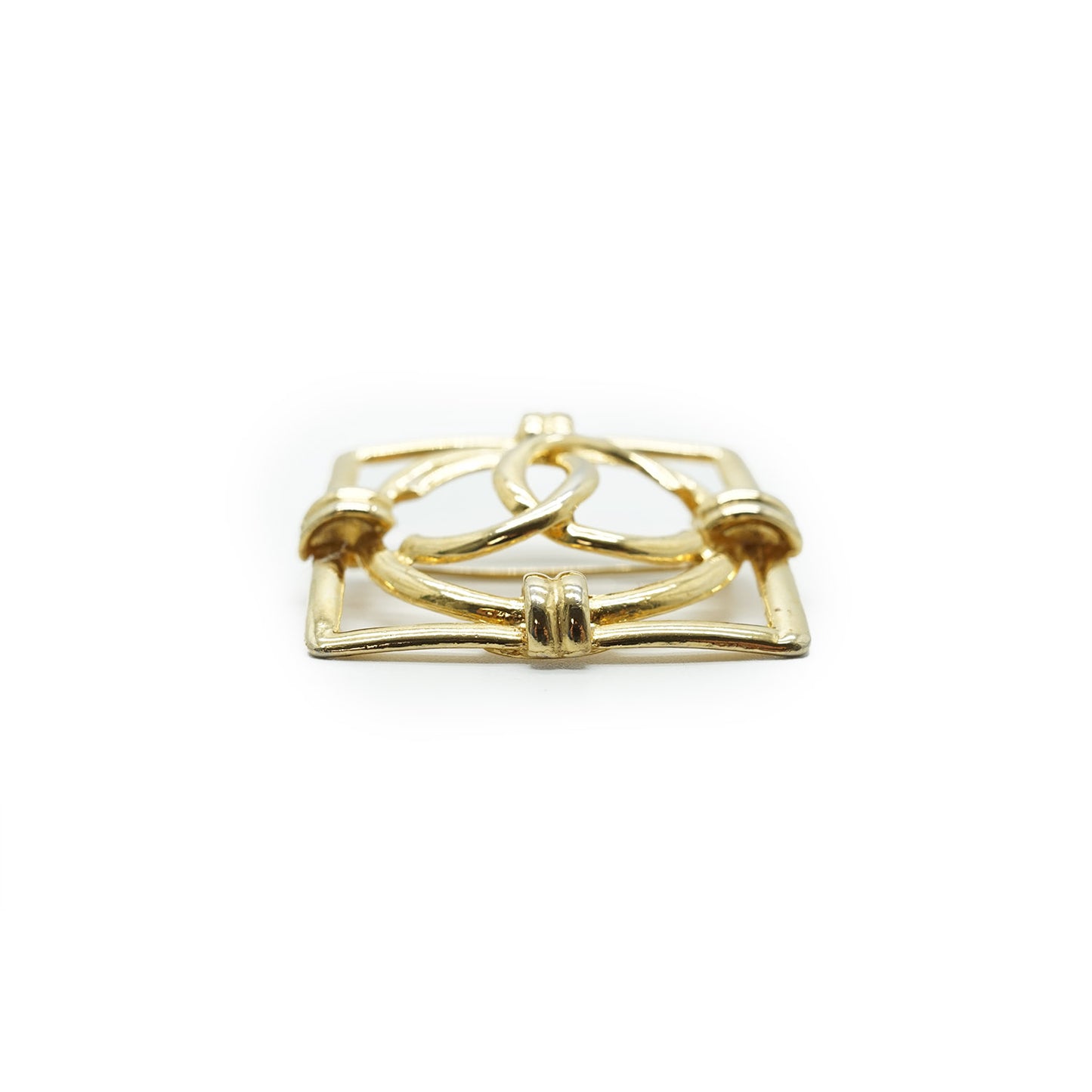 Gold Plated Square Brooch