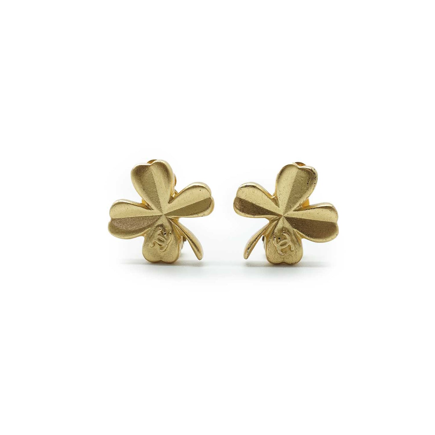 Four Leaf Clover Clip Earrings GP