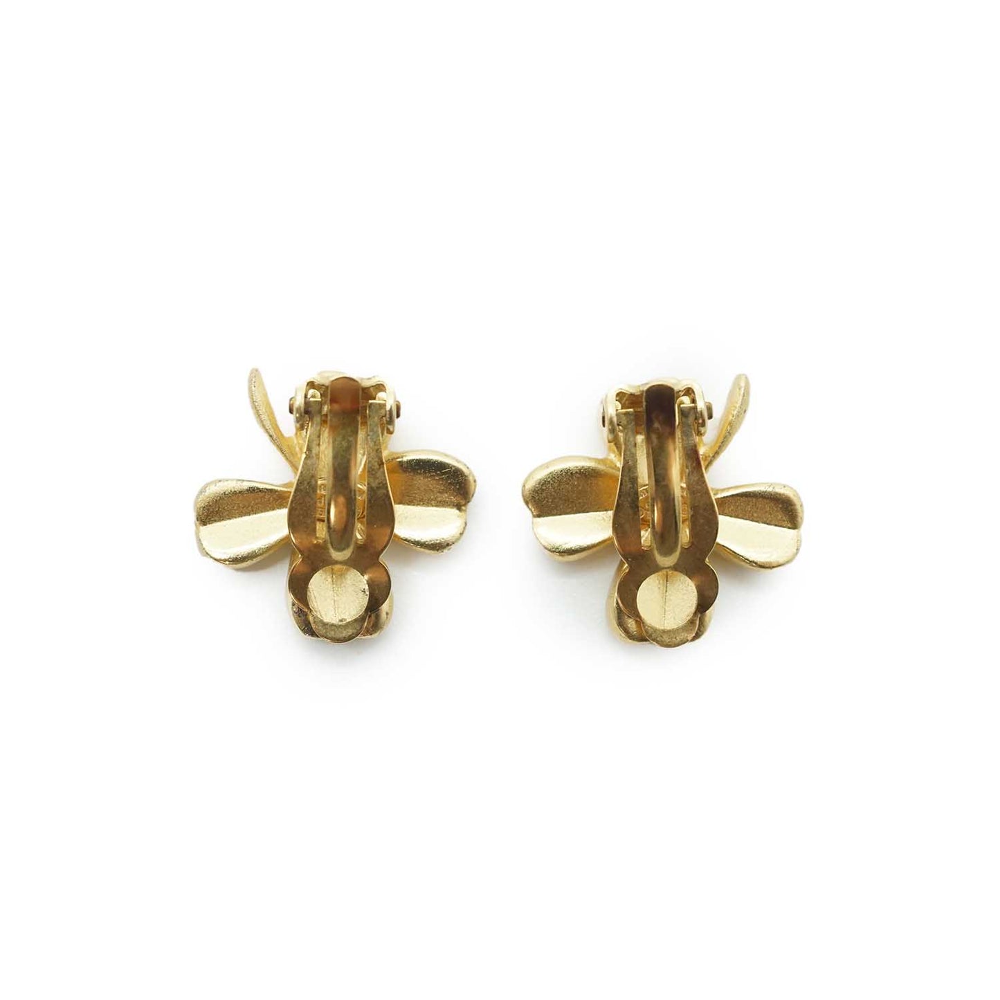 Four Leaf Clover Clip Earrings GP