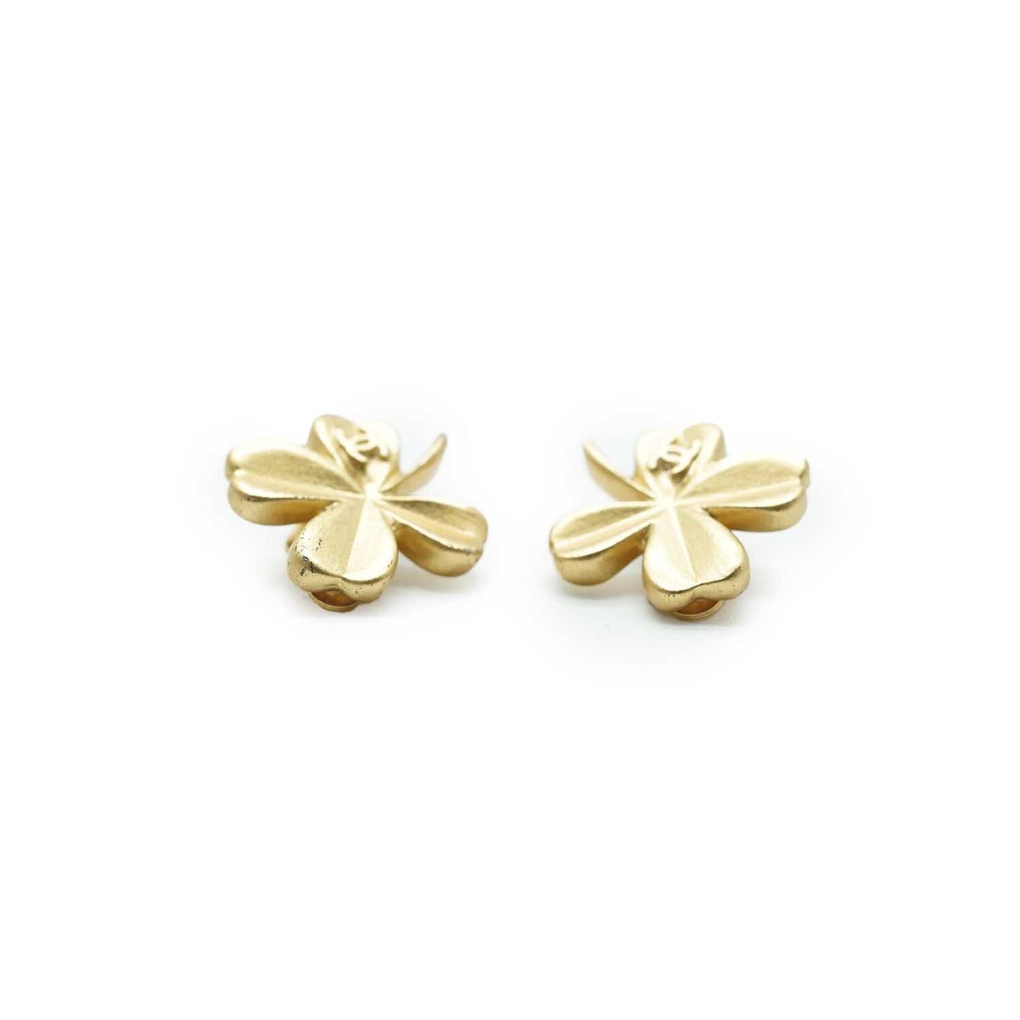 Four Leaf Clover Clip Earrings GP