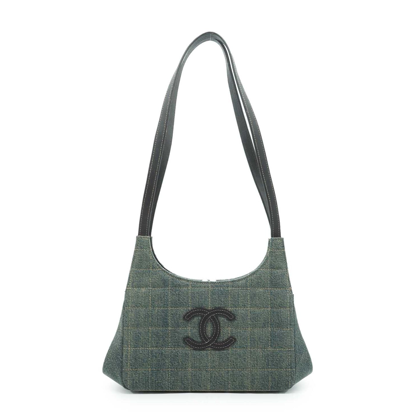 CC Chocolate Bar Denim Shoulder Bag