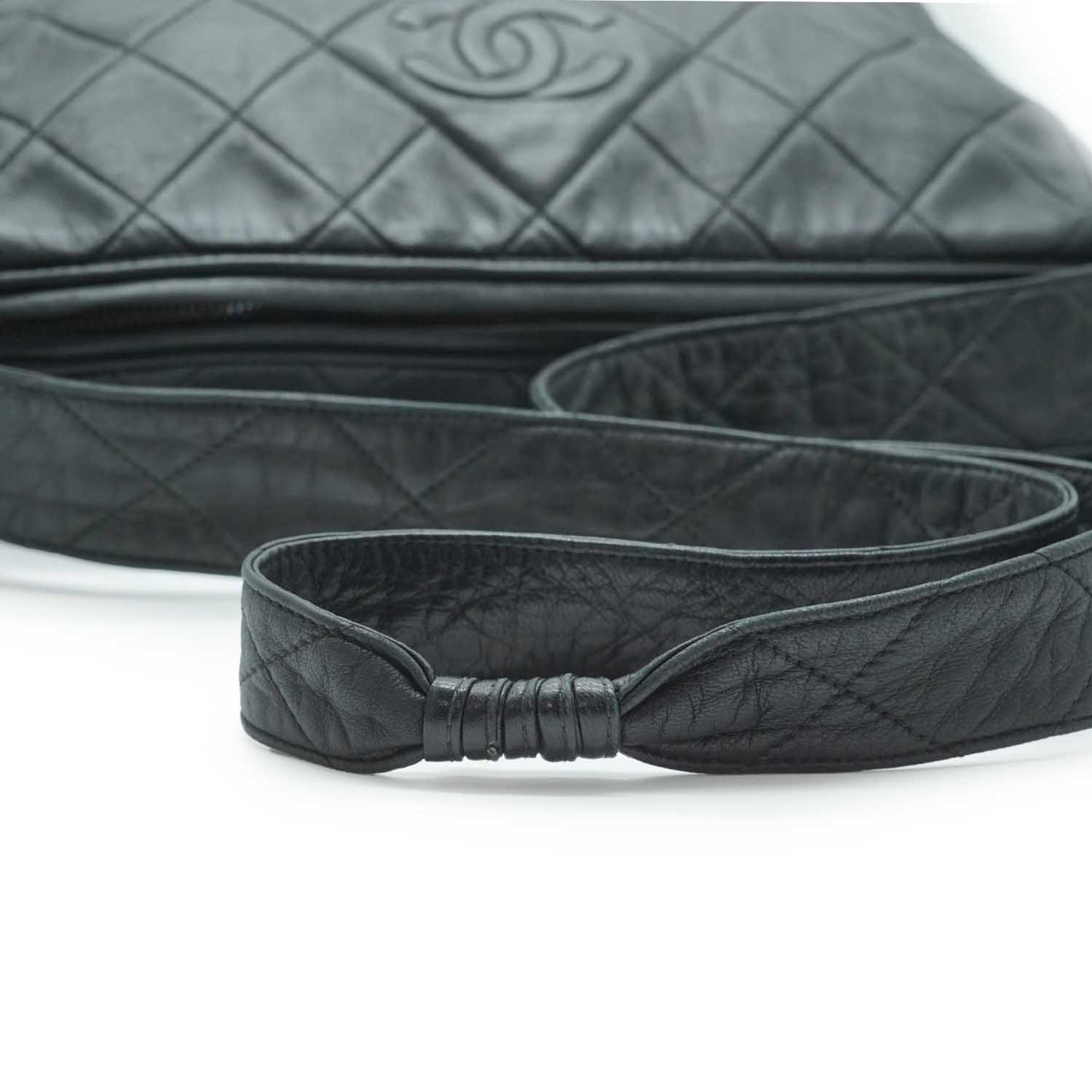 CC Lambskin Matelasse Fringe Shoulder Bag