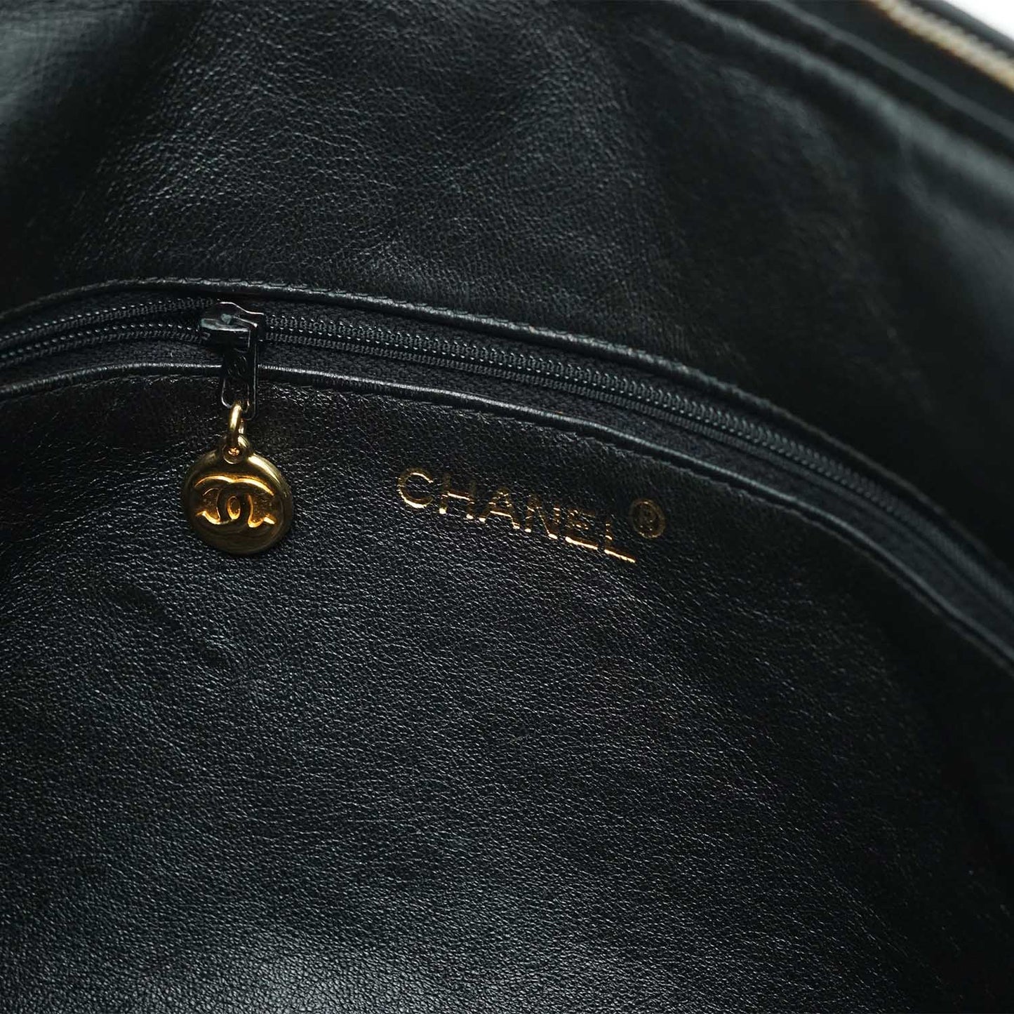 CC Lambskin Matelasse Fringe Shoulder Bag