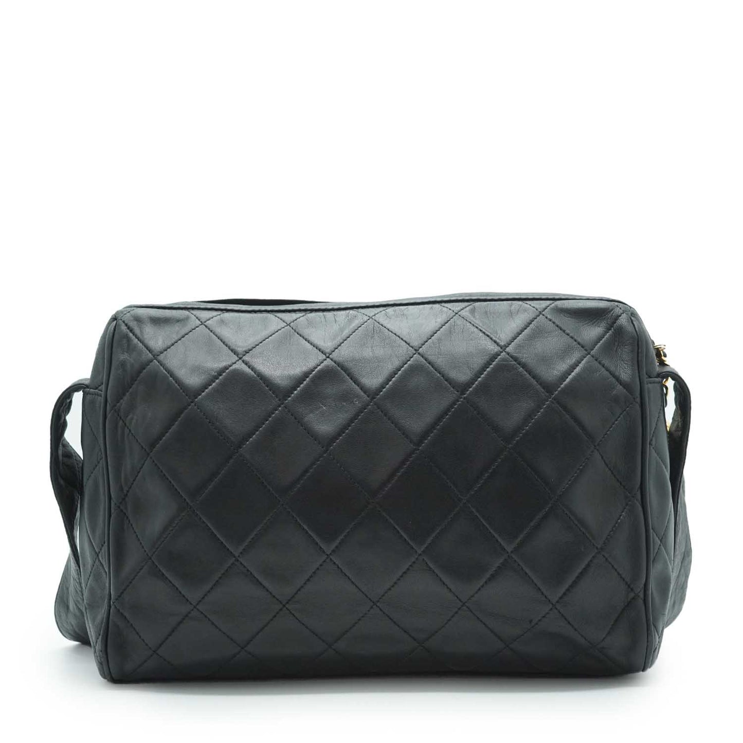 CC Lambskin Matelasse Fringe Shoulder Bag