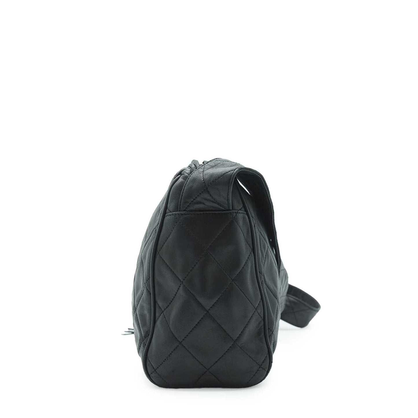 CC Lambskin Matelasse Fringe Shoulder Bag