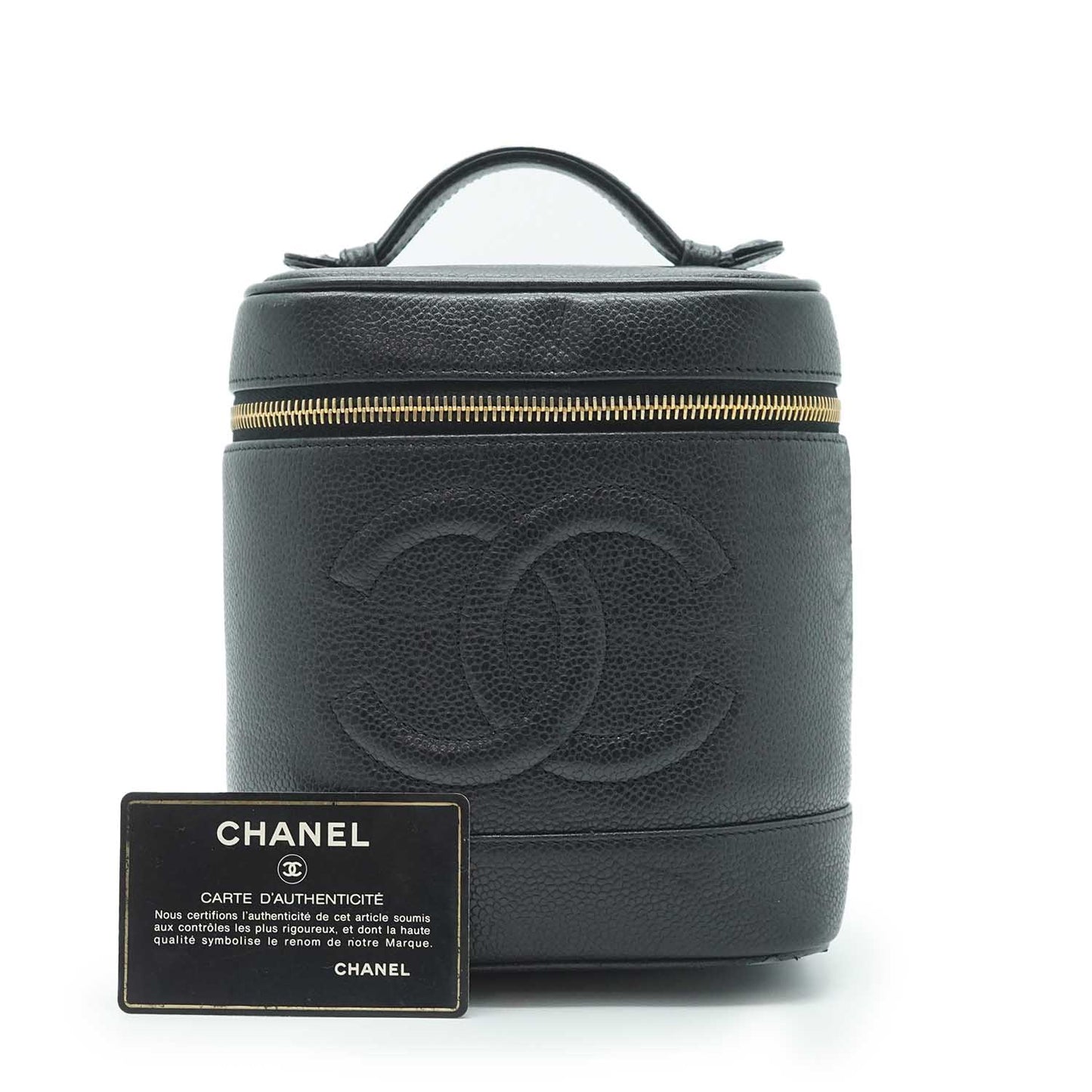 Caviar Skin Vanity Bag (damaged sticker)