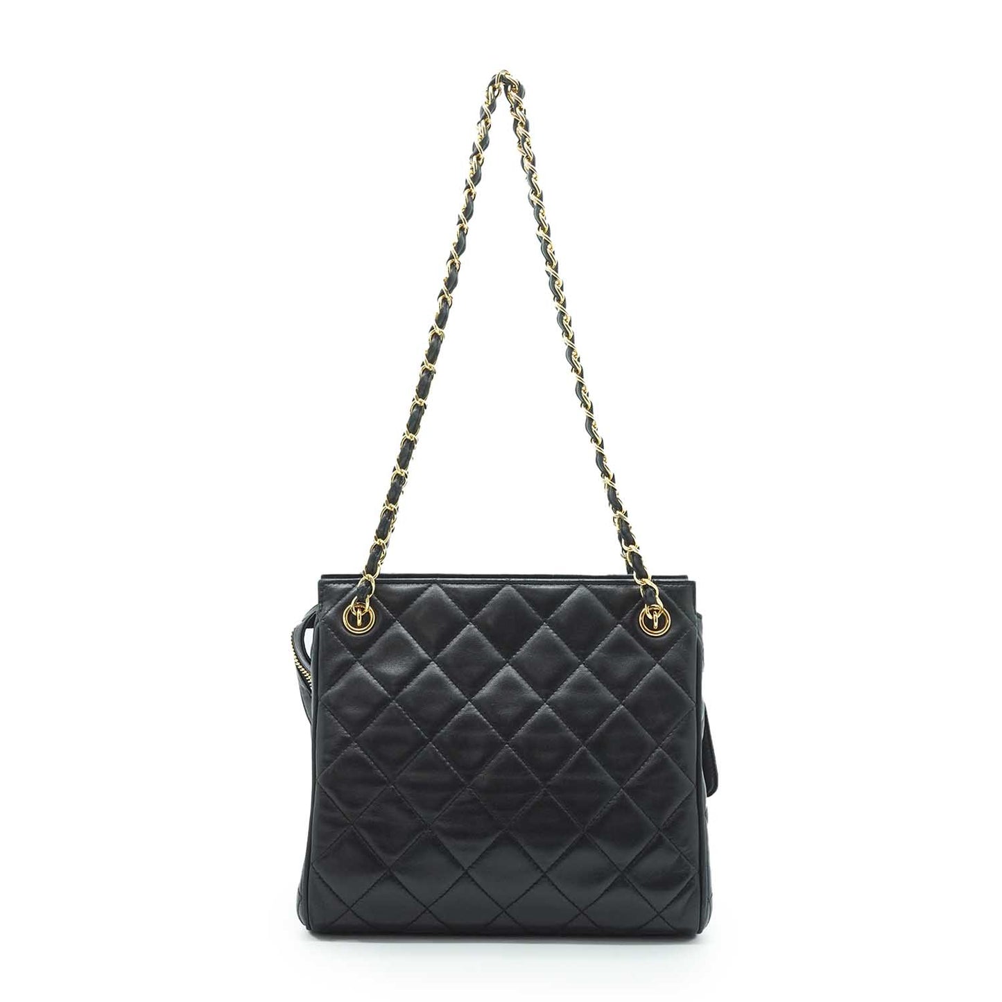 Matelasse Lambskin Chain Shoulder Tote