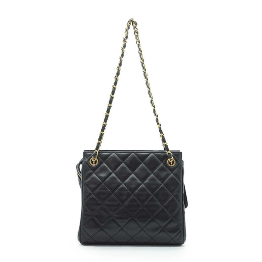 Matelasse Lambskin Chain Shoulder Tote