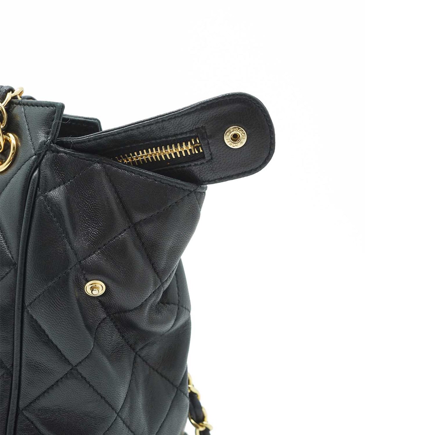 Matelasse Lambskin Chain Shoulder Tote