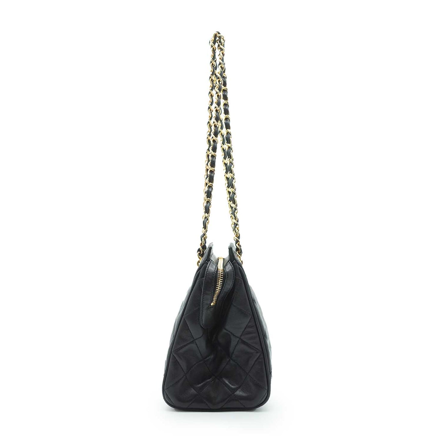 Matelasse Lambskin Chain Shoulder Tote