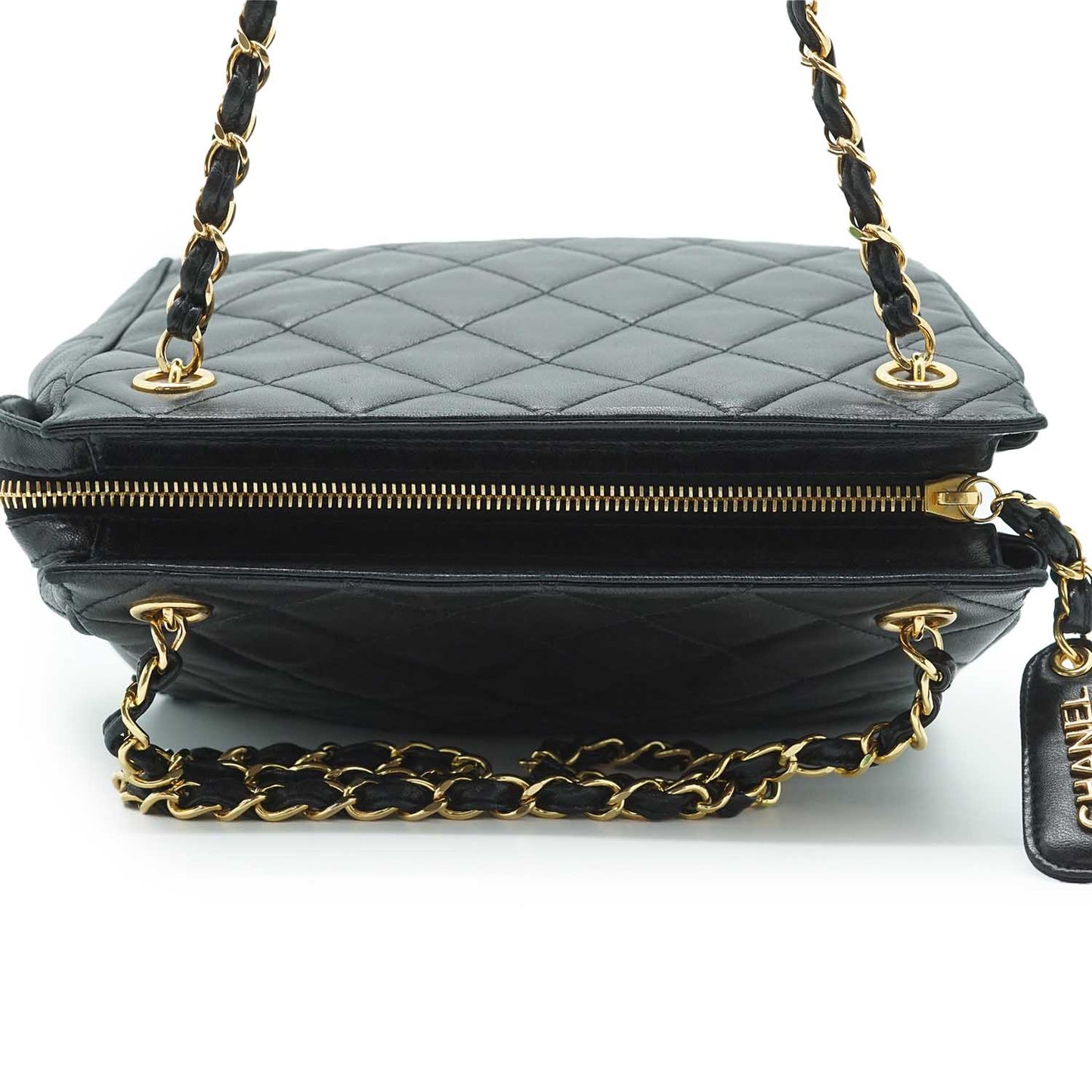 Matelasse Lambskin Chain Shoulder Tote