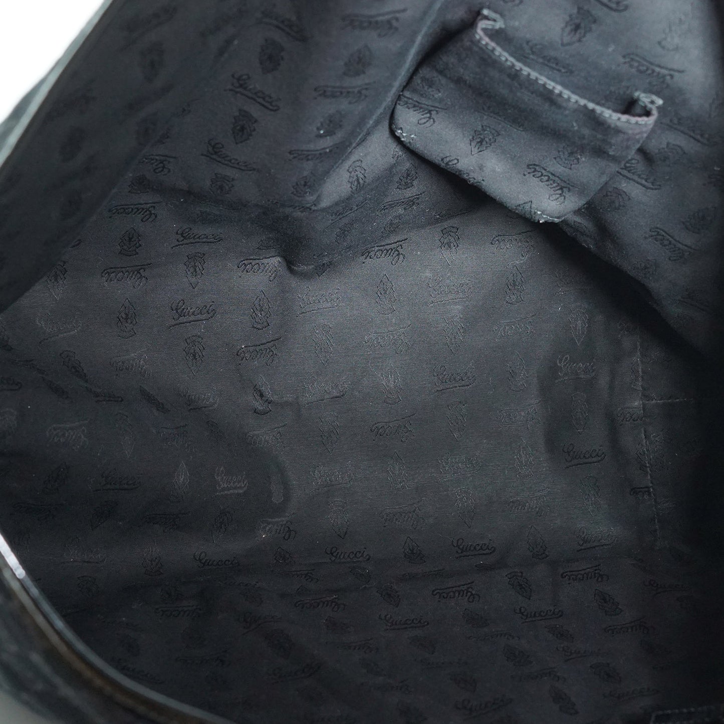 GG Canvas Patent Leather Tote