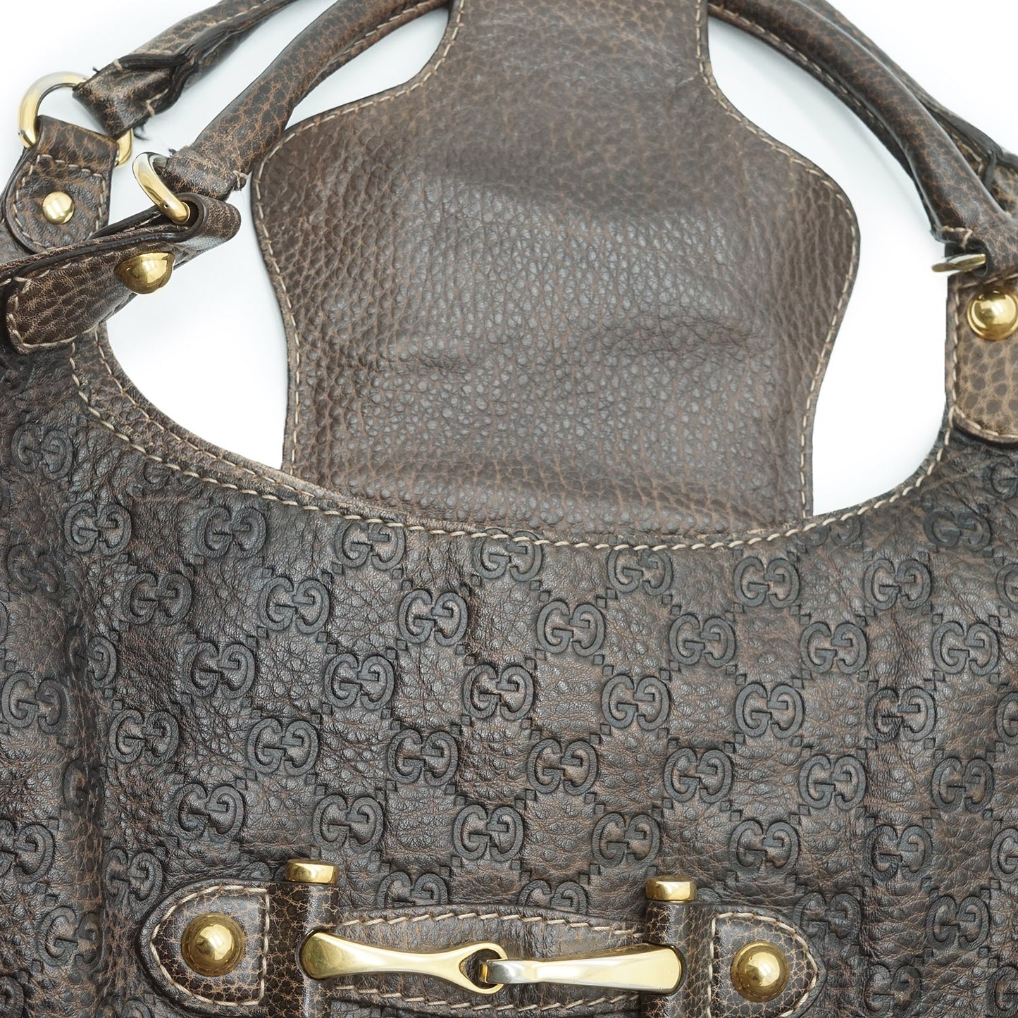 Guccissima Horsebit Large New Pelham Shoulder Tote