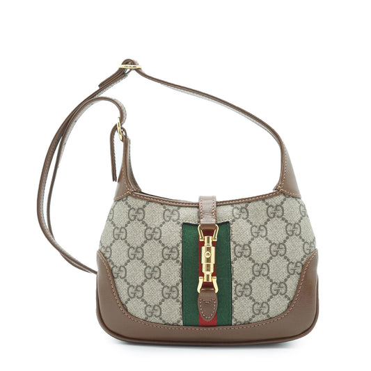 GG Canvas Leather Mini Jackie 1961