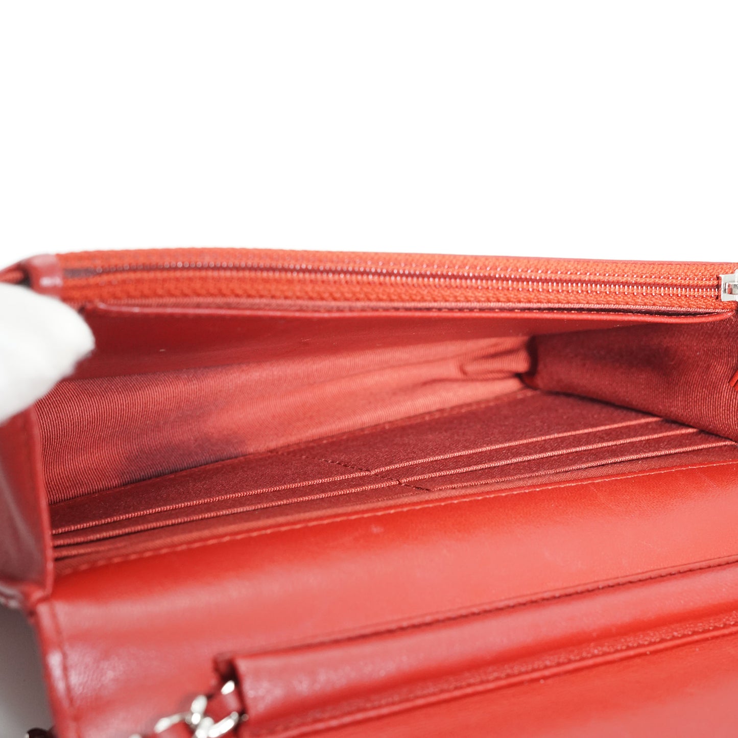 Lambskin Leather Matelasse Wallet on Chain