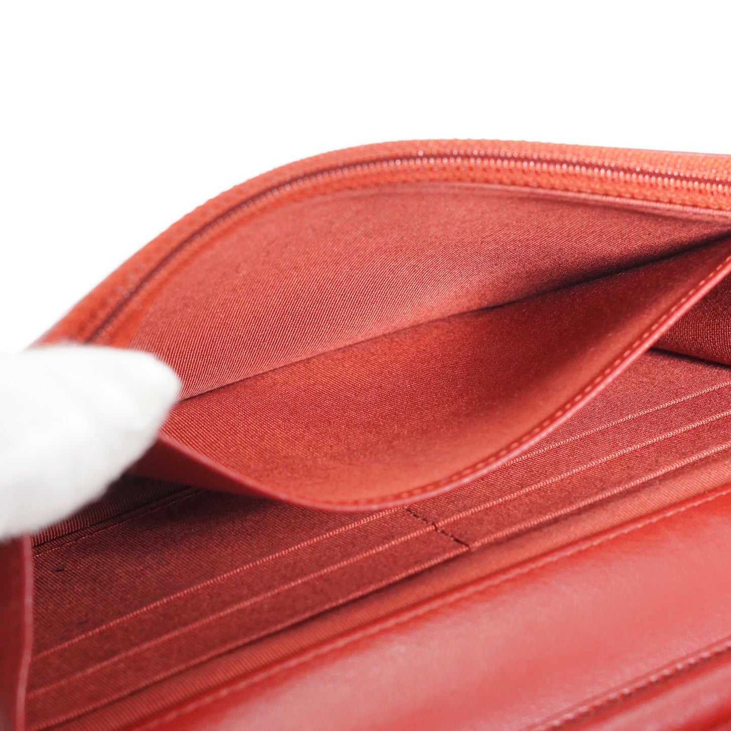 Lambskin Leather Matelasse Wallet on Chain