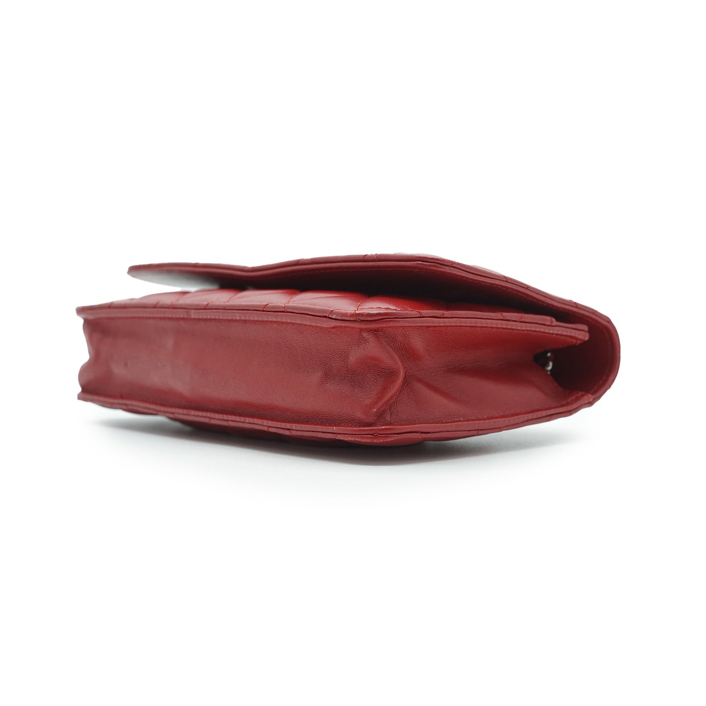Lambskin Leather Matelasse Wallet on Chain