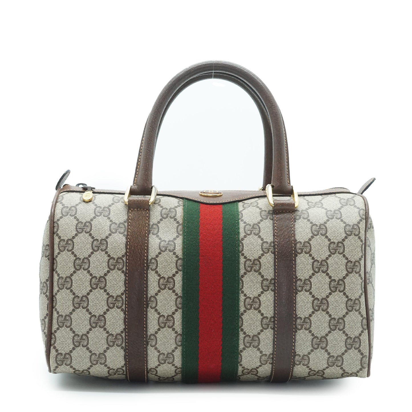 GG Supreme Sherry Line Vintage Ophidia Boston Bag