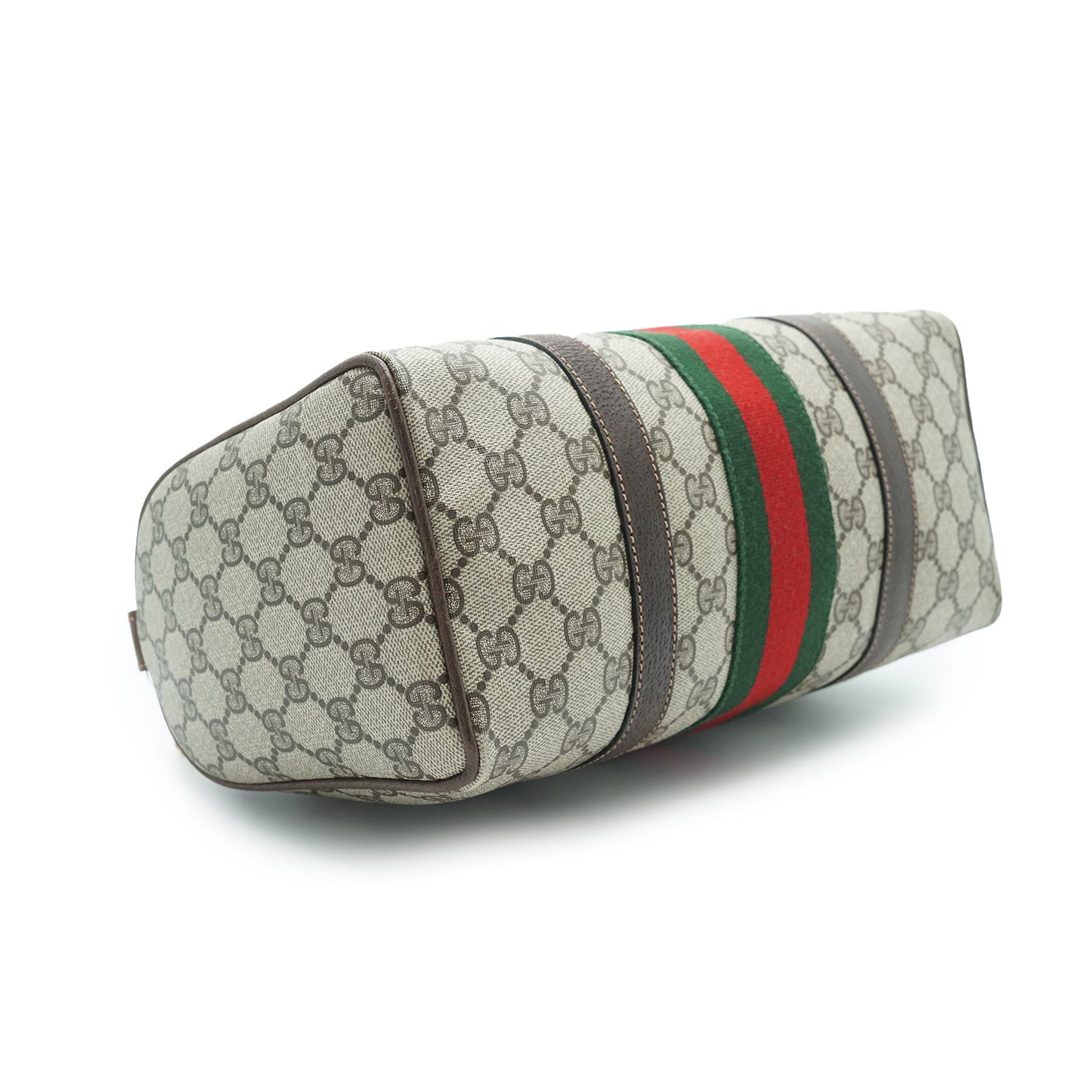 GG Supreme Sherry Line Vintage Ophidia Boston Bag