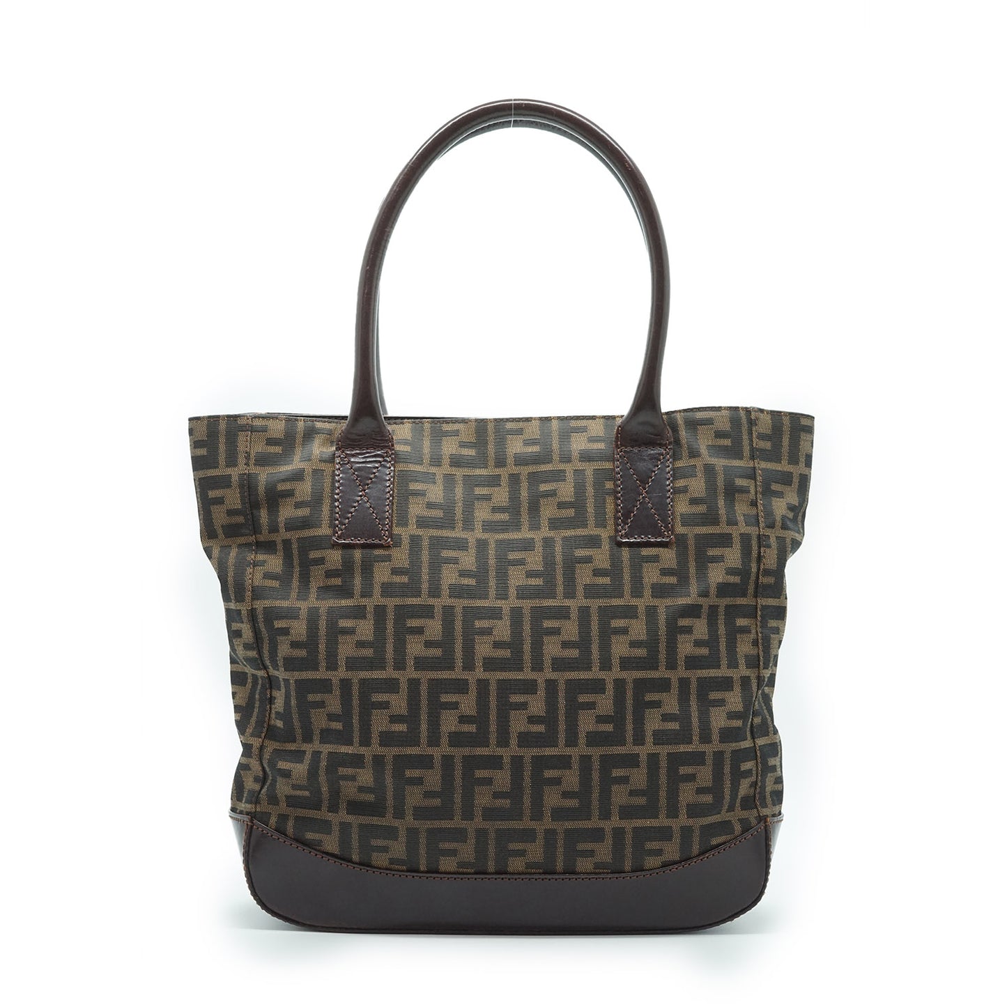 Zucca Canvas Leather Trimmed Foldable Tote