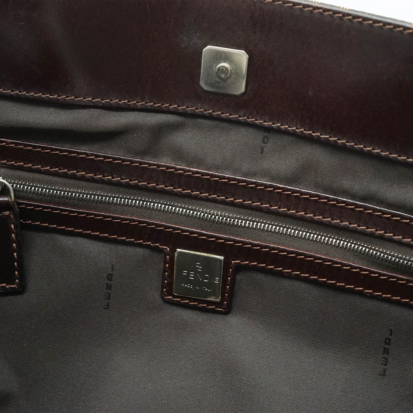 Zucca Canvas Leather Trimmed Foldable Tote