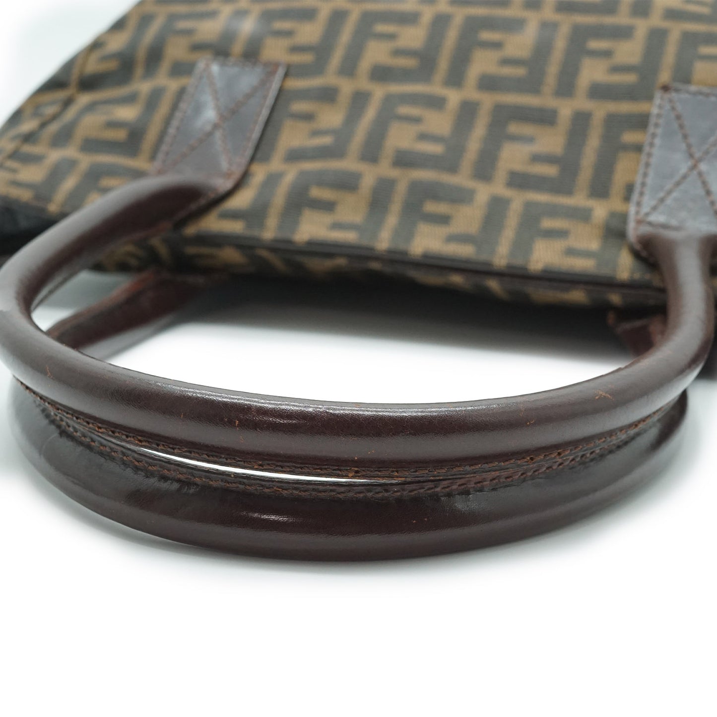 Zucca Canvas Leather Trimmed Foldable Tote