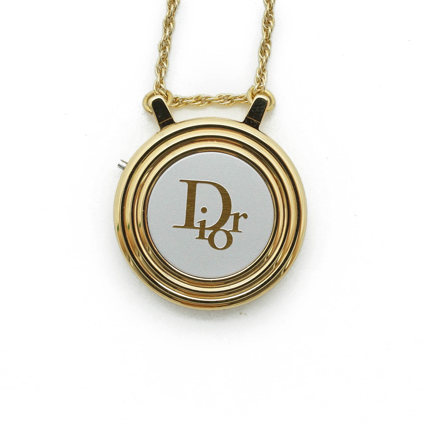 Dior Letter Logo Vintage Watch Necklace