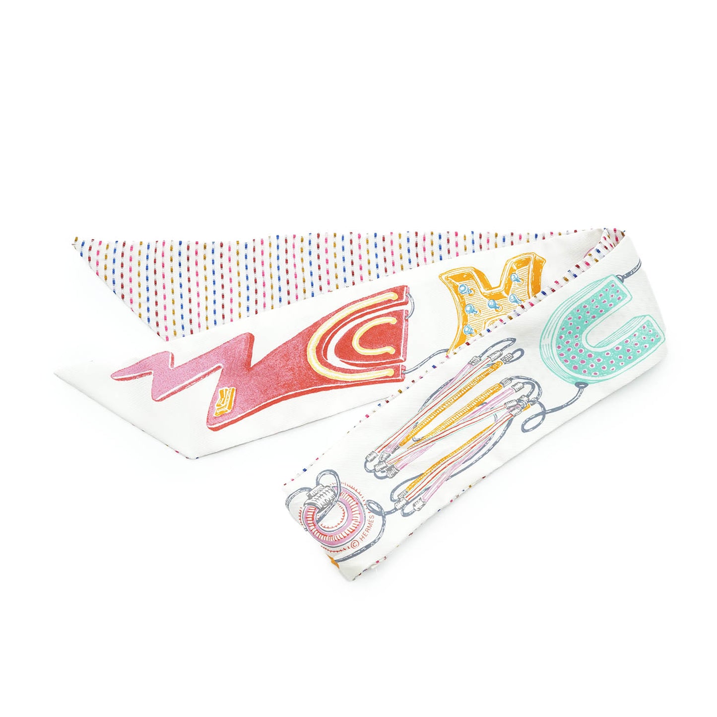 Chevaloscope Pointille Silk Twilly