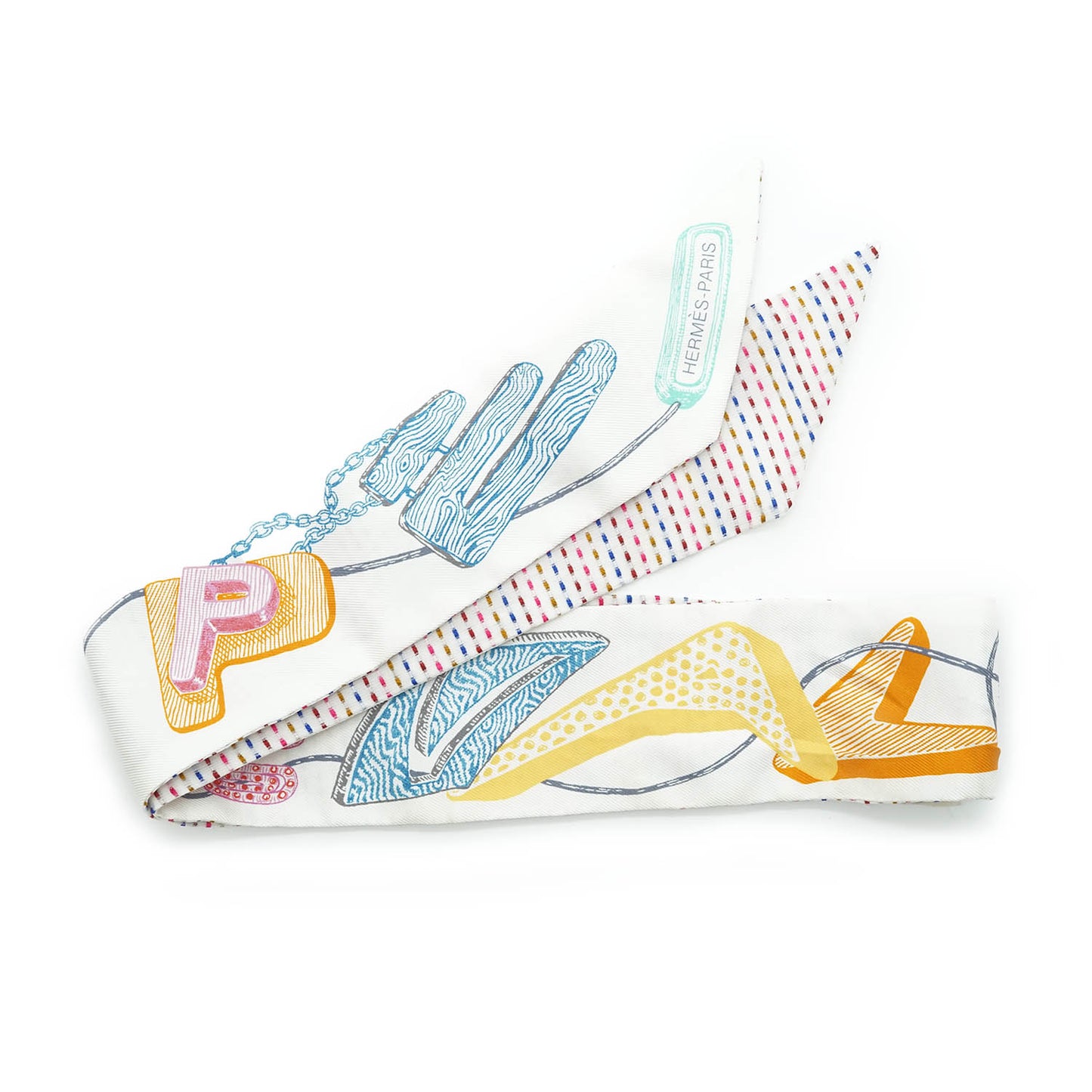 Chevaloscope Pointille Silk Twilly