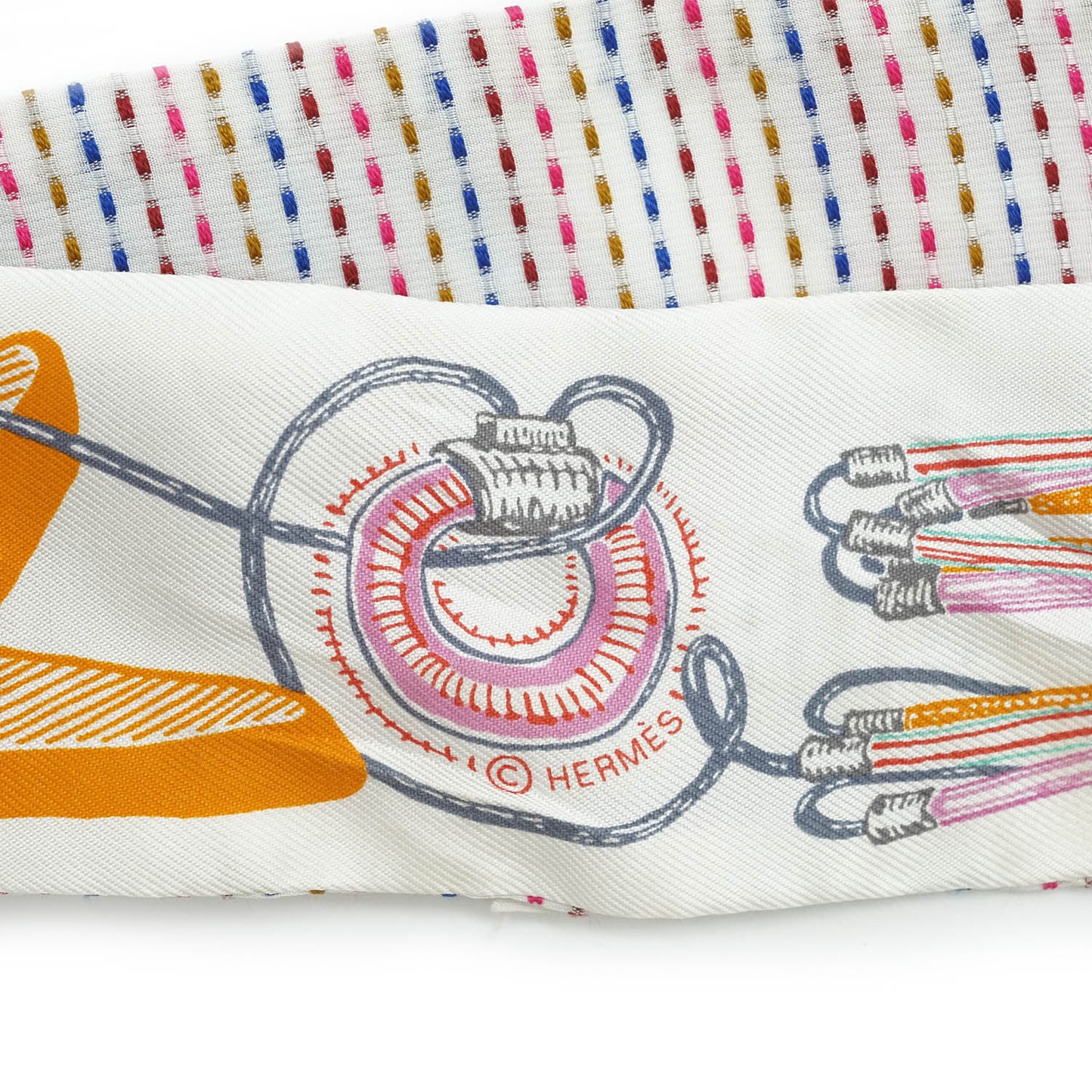 Chevaloscope Pointille Silk Twilly