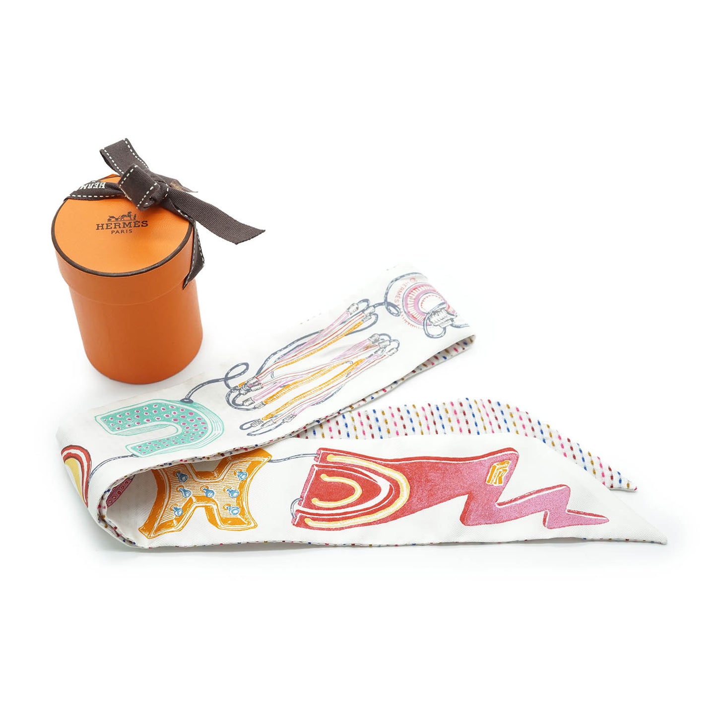 Chevaloscope Pointille Silk Twilly