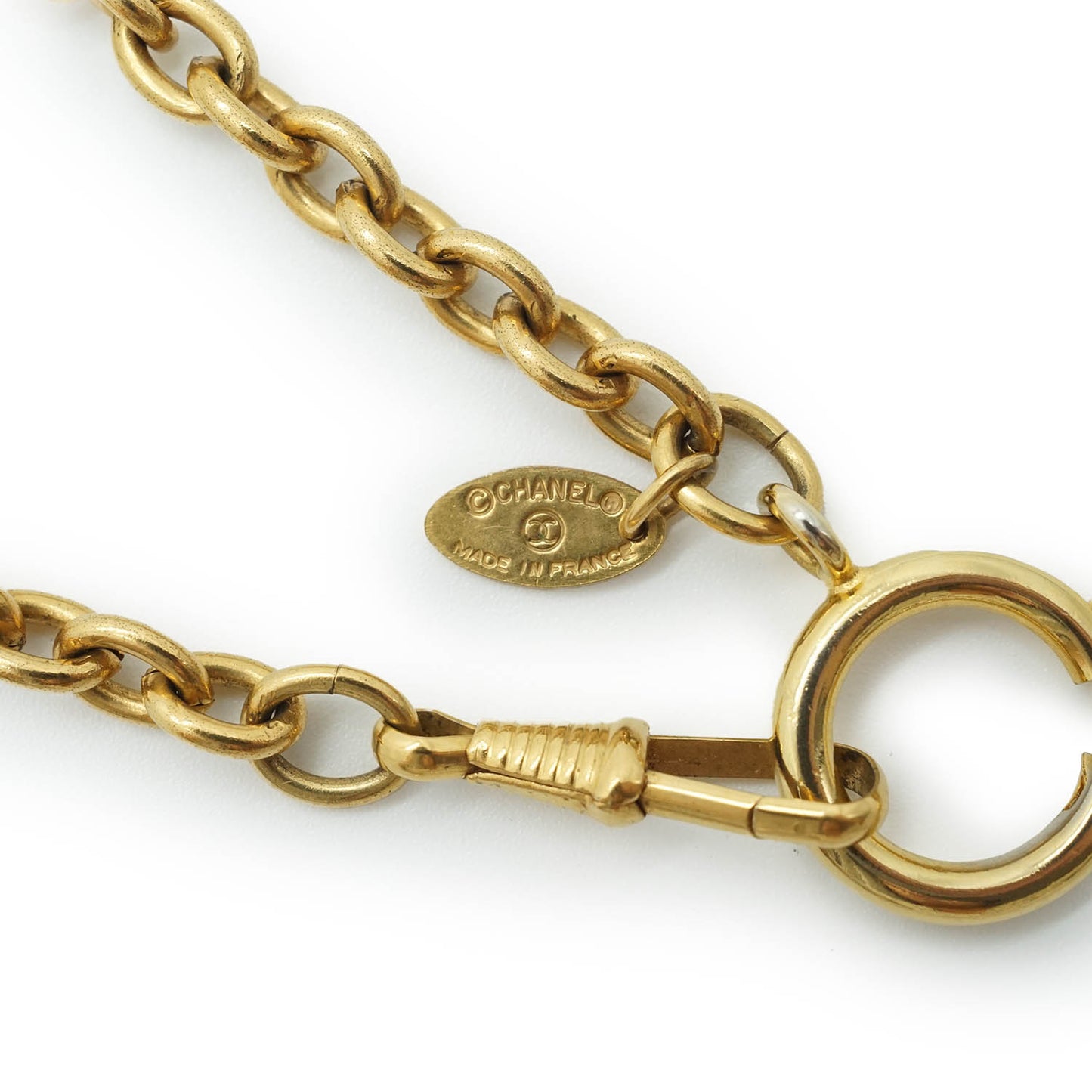 Magnifying Glass Gold Chain Necklace GP